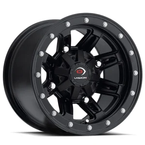 Vision Wheel ATV – 550 FIVE FIFTY – Black – 12″x7″ – All weather Wheels – 550-127136MB4